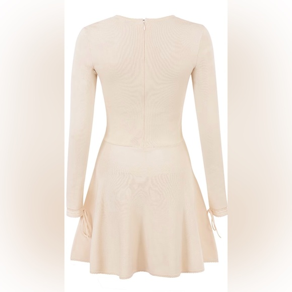 House Of CB CAPRICE CREAM DAINTY KNIT MINI DRESS, Size 14-16 (XL) - Picture 9 of 14